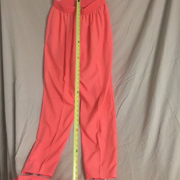 Stunning Vintage 2 Piece Peach Polyester Suit - Picture 11 of 12